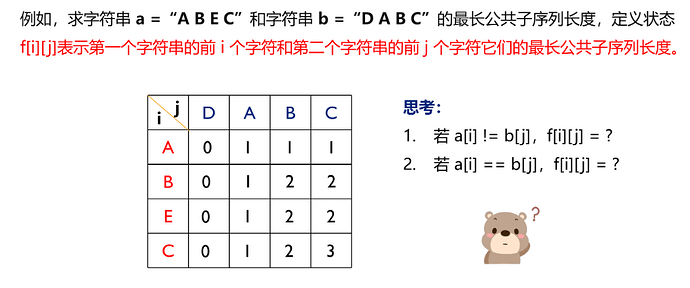 最长公共子序列